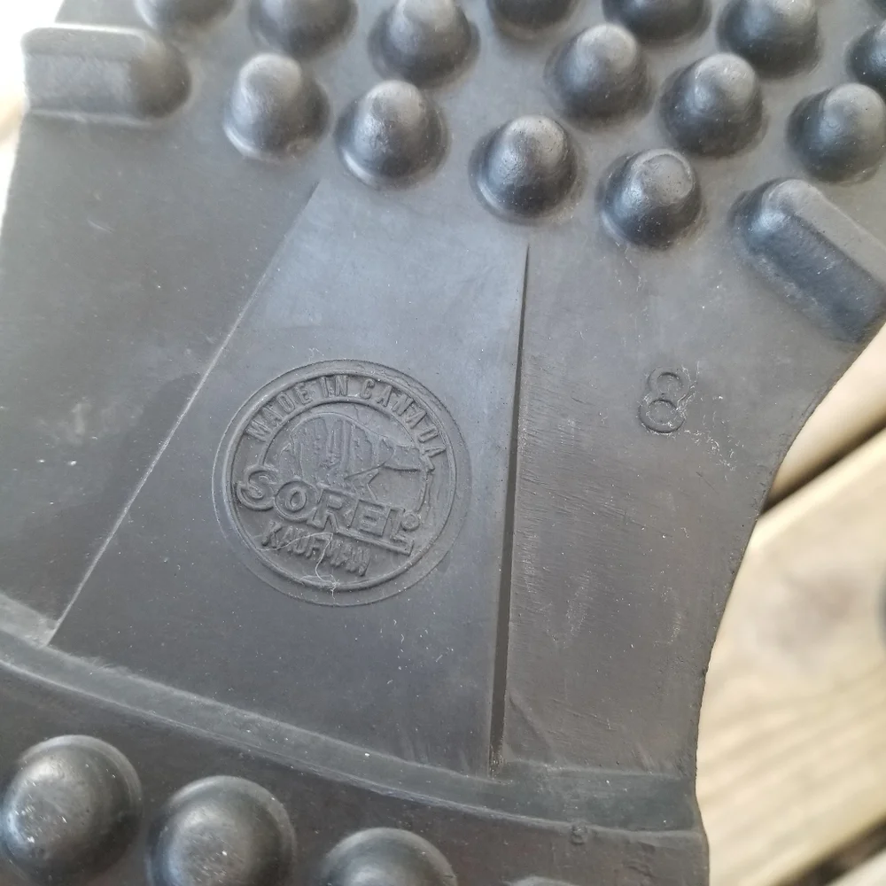 Vintage Sorel Kaufman Bighorn Leather Winter Snow Duck Boots Made In Canada Sz 8